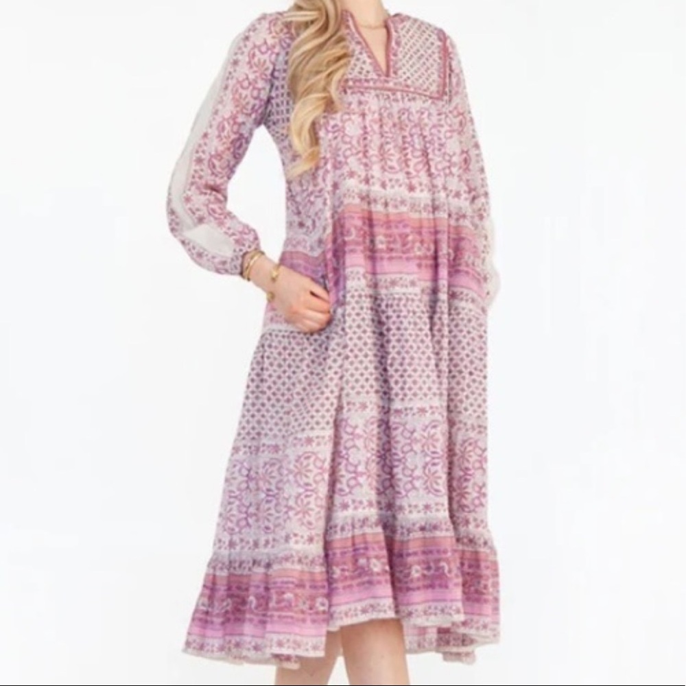 Matta NY Nikita Nima Dress Quilt Mauve Small